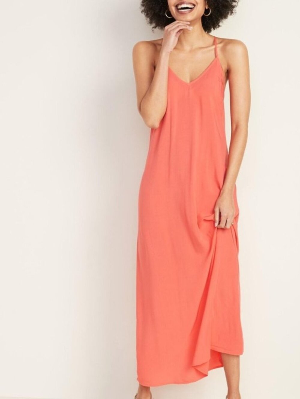 Old Navy Coral Maxi Dress XS